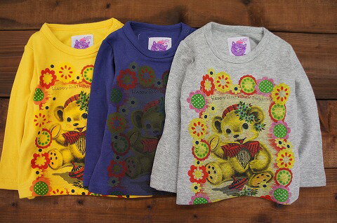 patogato　パトガト　くま・お花プリントロンT　110.120