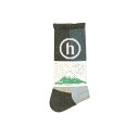【公式 正規品】HIDDEN® HIDDEN Patchwork Socks - Olive/Green サイズ:OS(FREE) 靴下 正規品 【中...