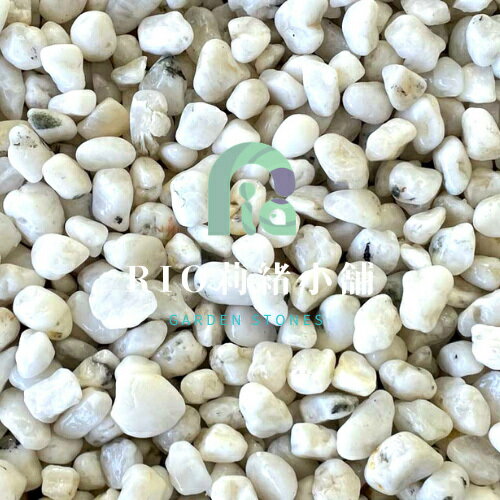 天然白玉砂利（砂利）2サイズ（10〜15mm）　20kg袋　玉砂利/天然砂利/砂利/ガーデニング/庭石　海岸か..