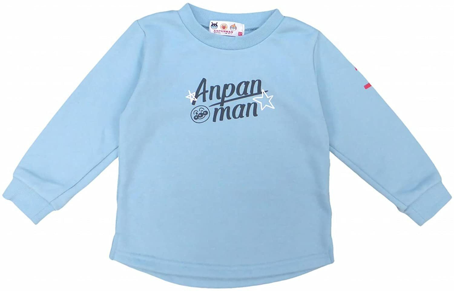 アンパンマン　バックプリントスウェットシャツ　長袖スウェット　裏毛トレーナー【バンダイアンパンマンキャンペーン対象】 子供 男の子 女の子 長袖トレーナー　Anpanman　90/95/100cm