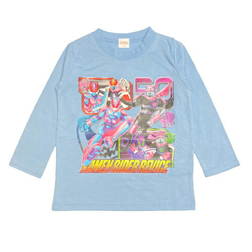 【楽天スーパーSALE】【1000円ポッキリ商品】【仮面ライダー　リバイス】 長袖Tシャツ　 男の子 キッズ 2カラー（サックス・グレー） 長袖　100cm　110cm　120cm 子供 子供用 保育園 幼稚園