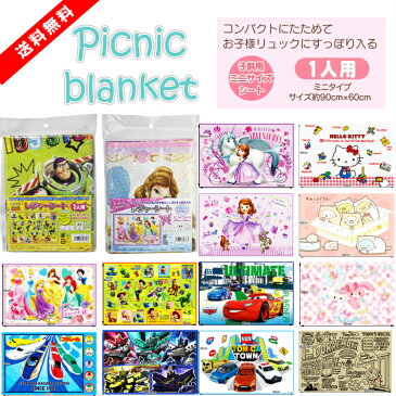 【楽天スーパーSALE】【20％OFF】[送料無料]スケーター レジャーシート(S) 1人用 1畳 90×60cm 校外学習　遠足　運動会　レジャー　イベント　ソフィア ハローキティ— すみっコぐらし ディズニープリンセス　カーズ　トイ・ストーリー