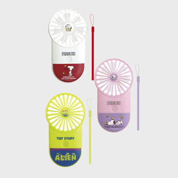 【楽天スーパーSALE】【1000円ポッキリ商品】「スヌーピー」「トイストーリー」【エイリアン】キャラクター LEDライト付 コンパクトファン compact fan with LED 扇風機