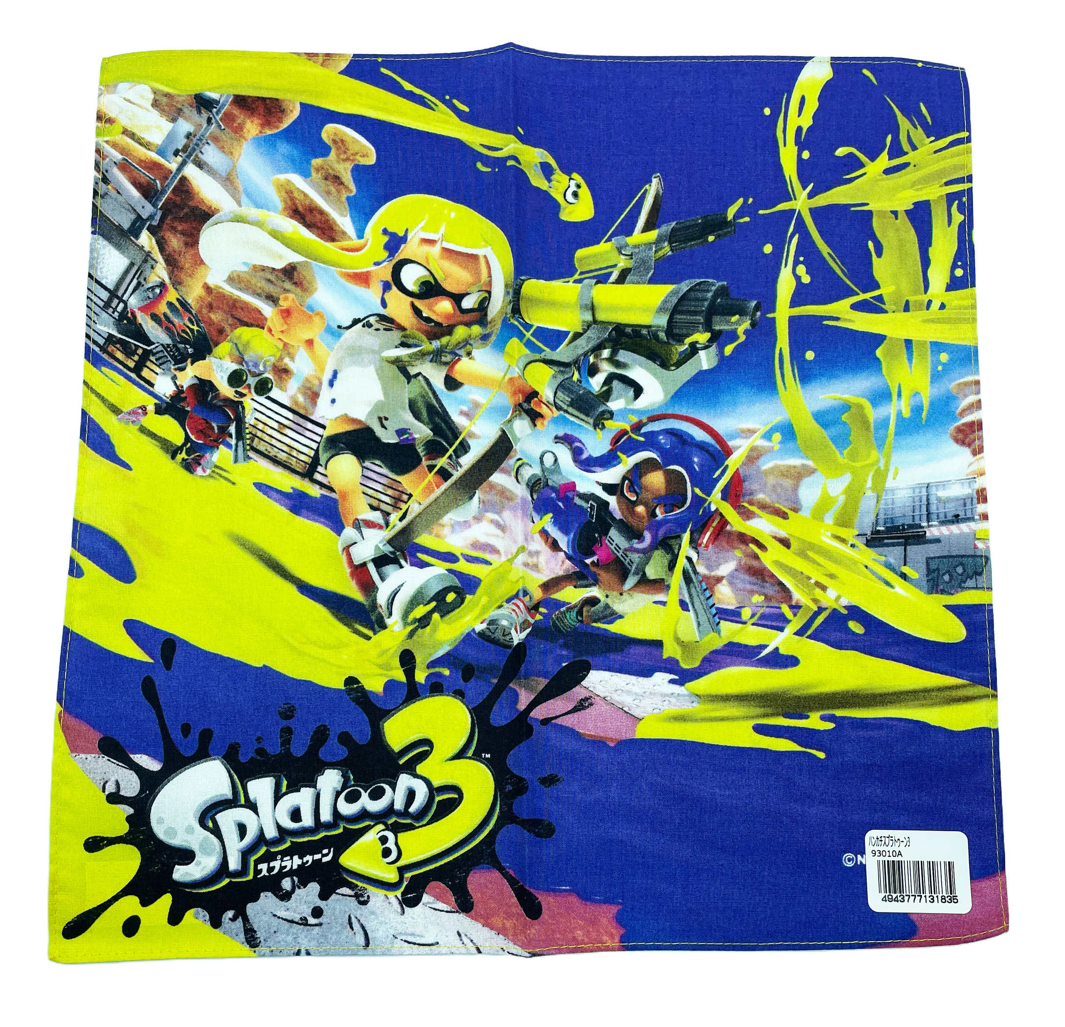 新入荷　スプラトゥーン ハンカチ スプラトゥーン3 新入園入学準備用品　93010A