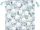 【楽天スーパーSALE】【SALE割引対象商品】サンリオ フラット巾着 ぎゅうぎゅう2 ポチャッコ H20×W20cm
