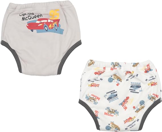 新入荷　[ディズニー] 乳幼児用トレーニングパンツ カーズ トレパン 4層 トレーニングパンツ 2枚組 ベビー お名前タグ付き