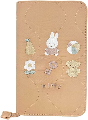新入荷【miffy/ミッフィー】キルト刺繍シリーズ フリーケース(ベージュ) 母子手帳ケース 通帳ケース ベビー 新入荷【miffy/ミッフィー】キルト刺繍シリーズ フリーケース(ベージュ) 母子手帳ケース 通帳ケース ベビー