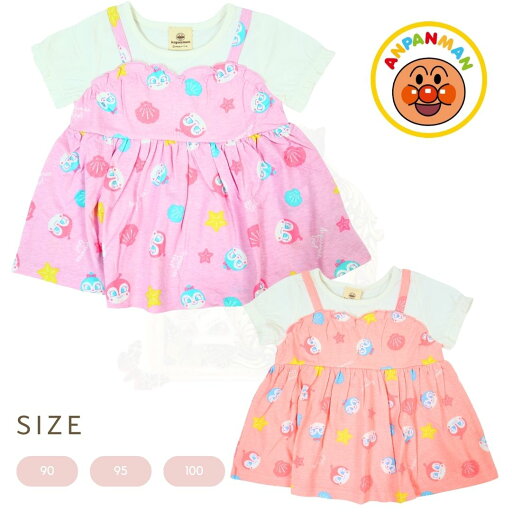 新入荷 アンパンマン 天竺 2柄女児パネル 半袖Tシャツ Anpanman 新入荷 アンパンマン 天竺 2柄女児パネル 半袖Tシャツ Anpanman