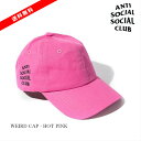 【公式 正規品】Anti Social Club assc ASSCアンチソーシャルクラブ ASSC weird cap WEIRD CAP キャップサイズ F...