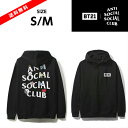 【公式 正規品】ASSC ASSC X BT21 Collab - Peekaboo Black Hoodie-BLACK ブラックサイズ S/MAnti Social Social Club BT21CLUB 防弾少年団 スウェット パーカー