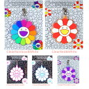 Kaikai Kiki Takashi Murakami Flower Rubber Keyring Clear 5Color お花ラバーキーリング