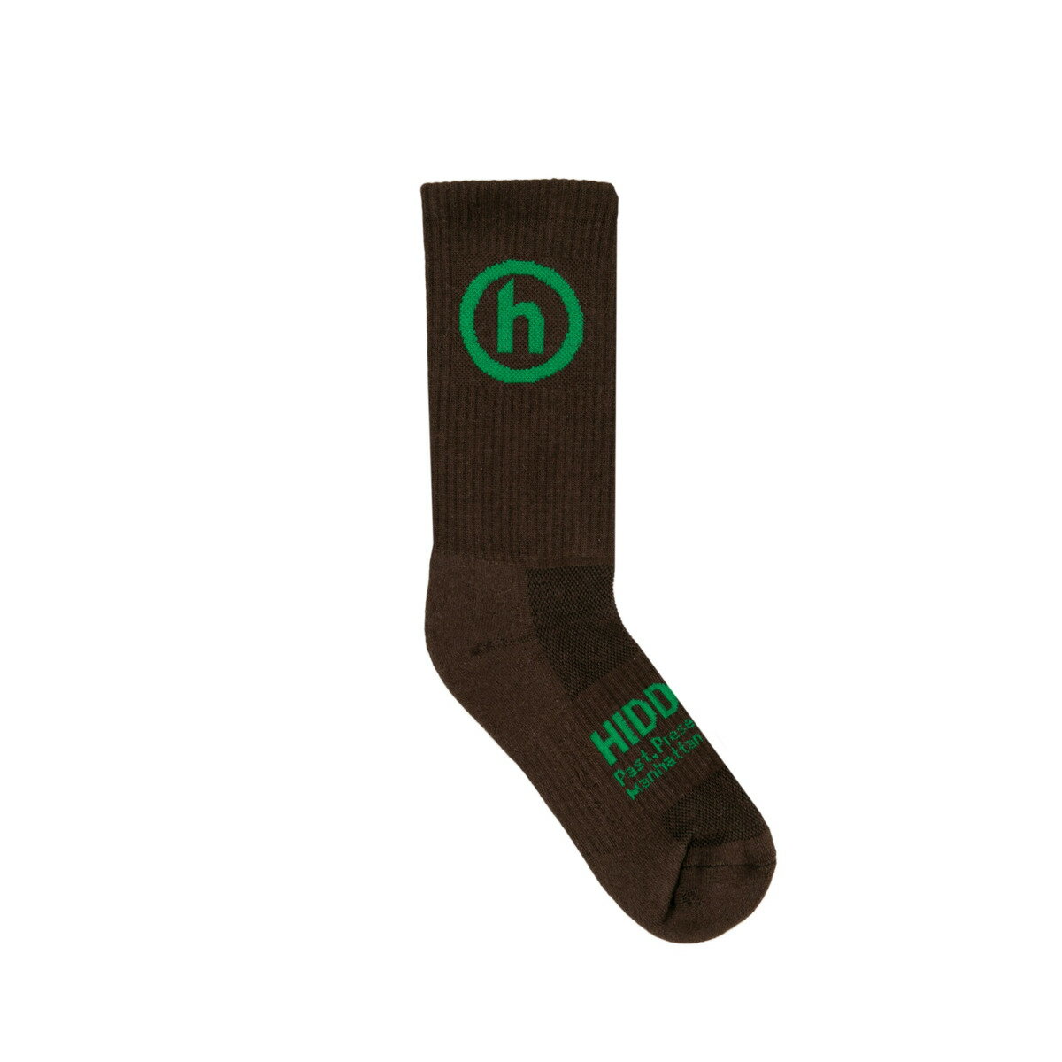 【公式 正規品】HIDDEN® Socks BROWN/GREEN サイズ:OS(FREE) 靴下 正規品 【中古】 【新古品 未使用品】