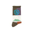 【公式 正規品】HIDDEN® HIDDEN Patchwork Socks - Olive/Purple サイズ:OS(FREE) 靴下 正規品 【...