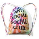 【公式 正規品】ASSC ESTILO HIPPIE TIE DIE RAINBOW BAG / ANTI SOCIAL SOCIAL CLUB ロゴ ナップサック アンチソーシャルソーシャルクラブ 国内正規品 ANTI SOCIAL SOCIAL CLUB