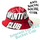 y KizASSC@Anti Social Social Club Interest Los Red Bucket CapA`\[VNu assc CAP Lbv bhTCY FREE