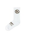 新入荷 【公式 正規品】HIDDEN® Socks ソックス White Brown サイズ:FREE 靴下 正規品 【中古】 【新古品 未使用品】