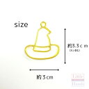 2個 レジン枠 ハロウィン 魔女の帽子 /  イベント 魔女 ゴールドフレーム アクセサリーパーツ 資材 ハンドメイド イヤリング カン付き