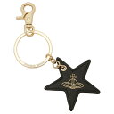 【最短翌日着】ヴィヴィアン ウエストウッド キーホルダー Vivienne Westwood GRAIN LEATHER STAR KEYRING キーリング レディース メンズ チャーム キーチャーム BLACK【82030049U L001J LA】(4)