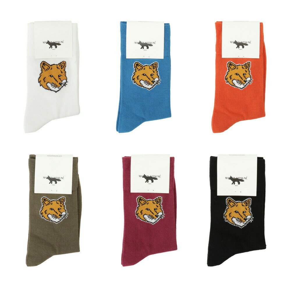 【最短翌日着】MAISON KITSUNE メゾン キツネ 靴下 ソックス FOX HEAD SOCKS LM06408KT0010 LM06407KT0010 LM06406KT0010 LW06401KT0010 LW06403KT0010 LM06401KT0010 並行輸入品のサムネイル