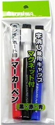 ホワイトボードマーカー　3色入（黒・赤・青）