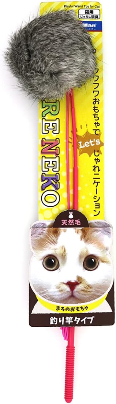 ▼▼▼▼▼▼▼▼▼▼▼▼▼▼▼▼▼▼▼▼▼▼▼▼ ※免責事項※　商品画像はイメージとなりまして、パッケージ変更・内容量の規格変更がある場合がございます。また商品をより安価でご提供させて頂くに際しまして、再梱包（外箱が付かない場合あり）でのお届けとなります。また内容量の規格変更があった場合に関しましては、販売金額から送料を除いた、内容量の差分相当の料金調整をさせて頂きます。上記による返金・返品はお受付できませんでの、ご了承の上お買い求め頂きますようお願い申し上げます。 ▼▼▼▼▼▼▼▼▼▼▼▼▼▼▼▼▼▼▼▼▼▼▼▼ 効果＆特長 ●生きているような動きが出せる、吊り竿タイプの猫用おもちゃです。 ●使いやすいスタンダードなタイプです。 サイズ 竿部：約30cm 材料 ウサギ毛、ポリプロピレン 手入れ方法 ●汚れたときは水洗いして陰干ししてください。 ●熱湯消毒やシンナー、ベンジン、アルコール等の使用はおやめください。 ●高温、低温、多湿を避けて使用、保管してください。 【注意事項】 パッケージデザイン等は予告なく変更する場合があります。 （※パッケージデザインが異なる場合でも返品、交換の対応は不可となりますので予めご了承ください。） じゃれ猫 ファーファー 猫じゃらし ねこじゃらし 猫の遊び道具 愛猫 キャット 遊び 楽しい 猫が喜ぶ 猫用 猫専用 猫のおもちゃ 猫用玩具 じゃらし