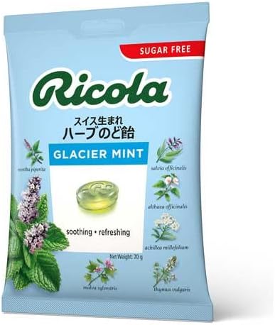 リコラ グラッシャーミント ハーブキャンディー 1袋70g 3袋セット 合成香料着色不使用　のど飴　飴　オリジナル　ハー 個包装の商品画像