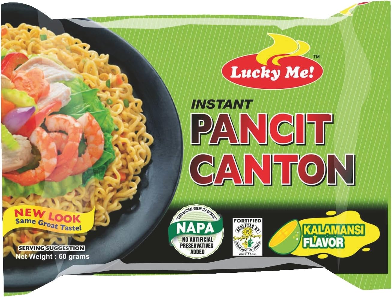 Lucky Me Pancit Canton 1 Flavor ラッキーミー パンシットカントン 15袋（カラマンシー） riostore13-10005662 即日出荷のリオストア パッケージ画像