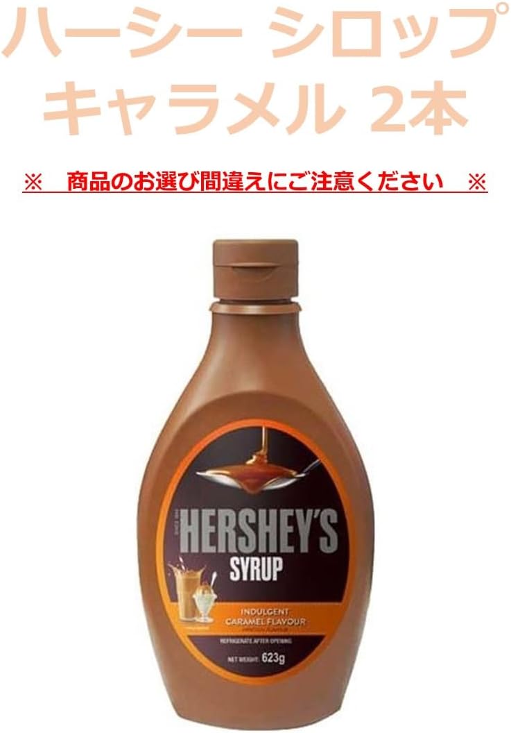 即日出荷のリオストアの【 2本セット 】キャラメルシロップ ハーシー アレンジ トッピング デザート スイーツ くだもの アイス 牛乳割り HERSHEYS Syrup Chocolate Caramel Pancake｜アングル2