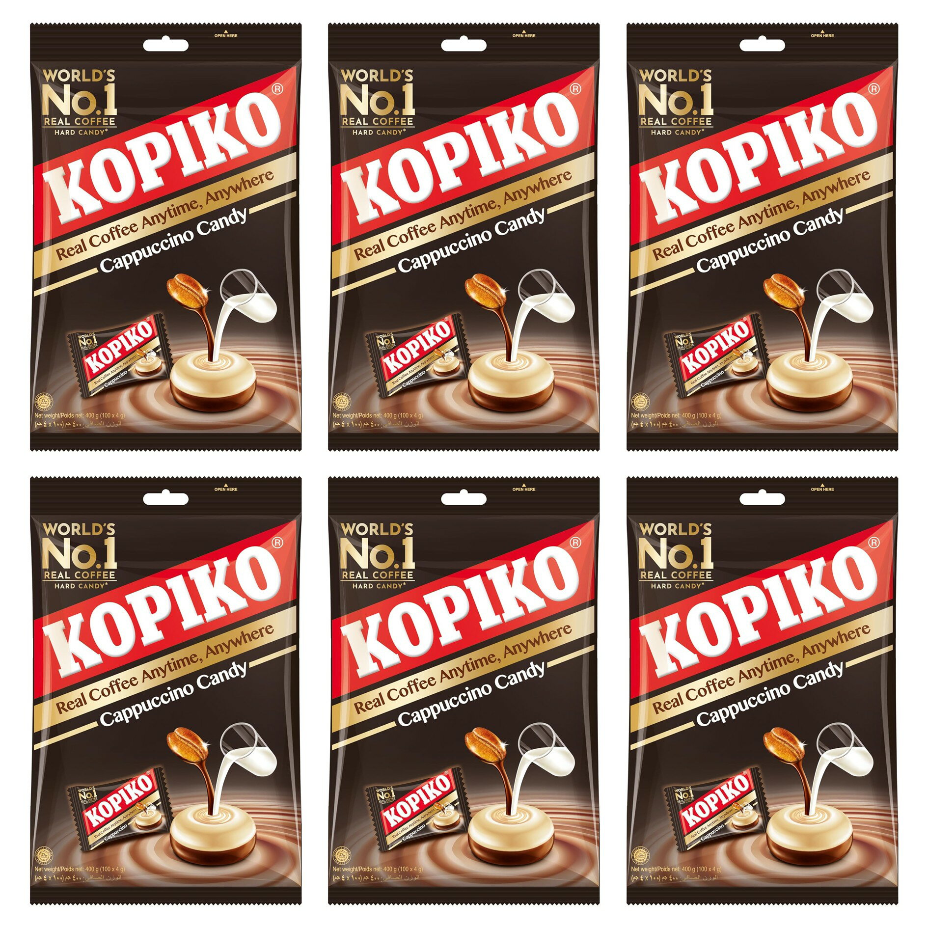 乐天商城 - コピコ カプチーノキャンディ 120g×6袋