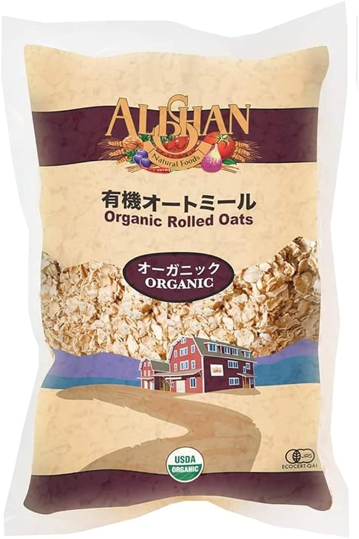 乐天商城 - アリサン 有機オートミール 500g ALISHAN organic オートミール シリアル オーガニック オーツ 健康 食物繊維 ビタミン ミネラル 大粒 歯ごたえ 栄養 【商標登録番号 第6667215】