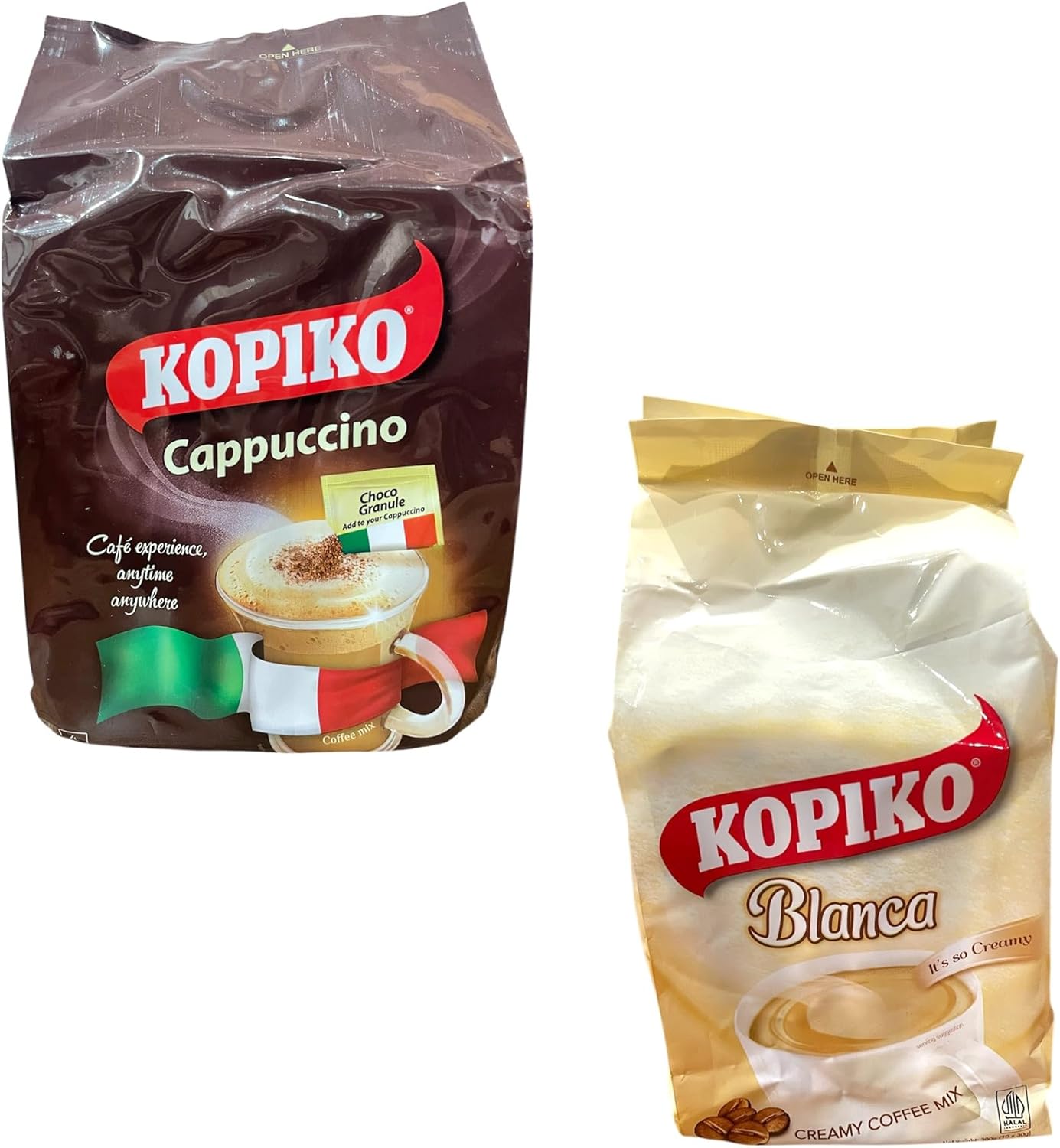 Other - KOPIKO coffeemix 【 ブランカ/カプチーノ 】 お試し 2種各1袋 インスタントコーヒー 7RabbitRiograndeオリジナルステッカー付 【商標登録番号 第6667215】