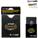 【正規取扱店】pacsafe RFID SLEEVE50　[ブラック]パックセーフ　RFIDスリーブ50メンズ レディース 11304E(ripe)[M便 1/11]