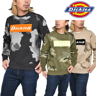 SALE 50％OFFディッキーズ トレーナー Dickies 迷彩柄フロッキーラバープリントスウェットシャツ(全3色)(DK006872)AOP SWEATSHIRT WITH BRANDING メンズ【服】 1912ripe【返品交換・ラッピング不可】