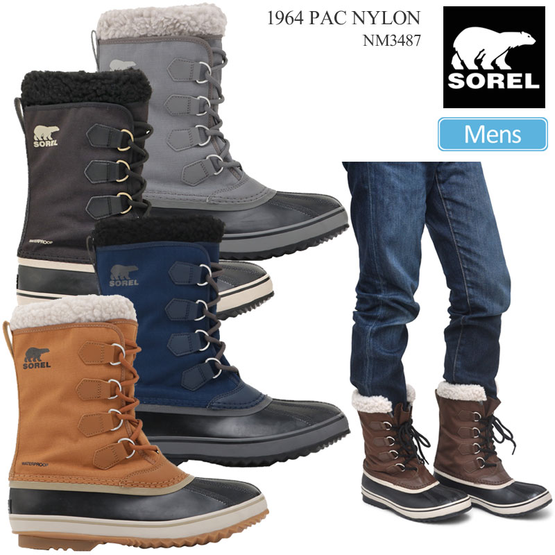 【正規取扱店】ソレル SOREL スノーブーツ メンズ 1964パックナイロン 1964 PAC NYLON WP 25-29cm NM3487 2022AW wbt【靴】2208ripe