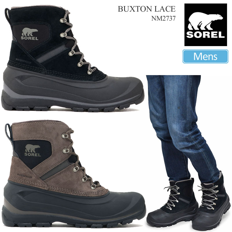 【正規取扱店】ソレル SOREL スノーブーツ メンズ バクストンレース BUXTON LACE WP 25-29cm NM2737 2022AW wbt【靴】2208ripe