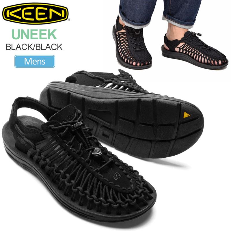 【正規取扱店】キーン KEEN サンダル メンズ ユニークモノクローム UNEEK MONOCHROME ブラック 25-29cm 1014097 2022SS sdl【靴】2202ripe