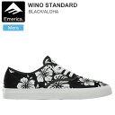 エメリカ EMERICA スニーカー スケートシューズ メンズ ワイノスタンダードWINO STD ブラック アロハ 2022SS 22SUMMER snk【靴】2206ripe【返品交換・ラッピング不可】_wts25