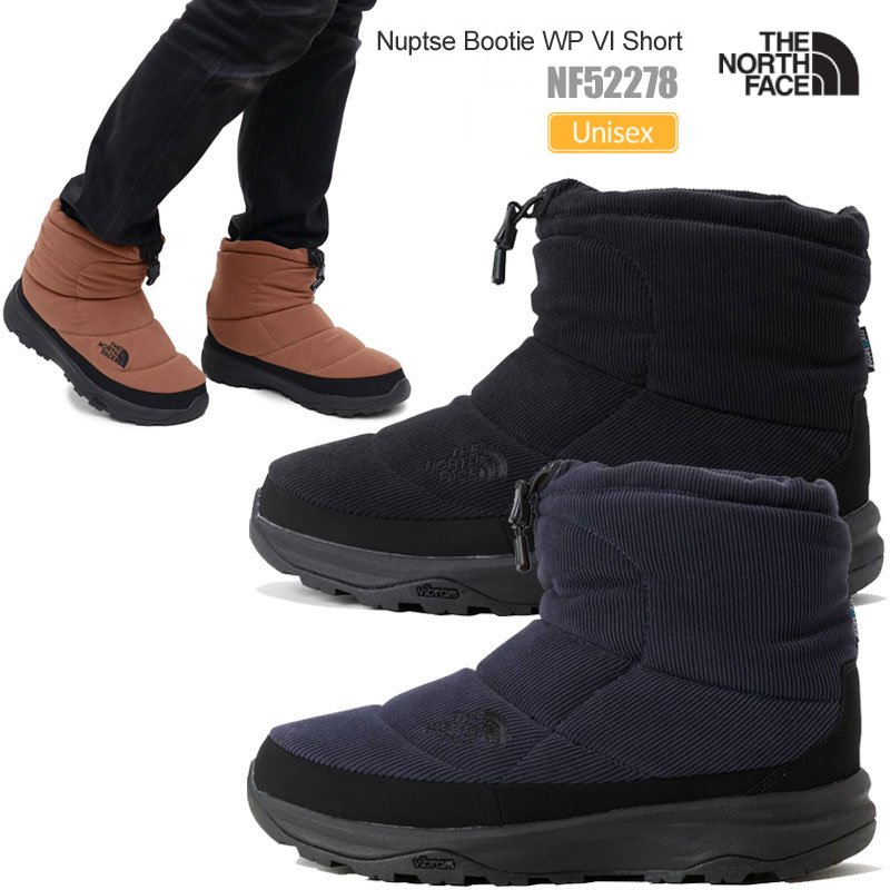 ノースフェイス THE NORTH FACE スノーブーツ コーデュロイ メンズ レディース ヌプシブーティウォータープルーフ6ショートSE Nuptse Bootie WP VI Short SE NF52278 2023AW wbt【靴】2309ripe【返品交換 ラッピング不可】