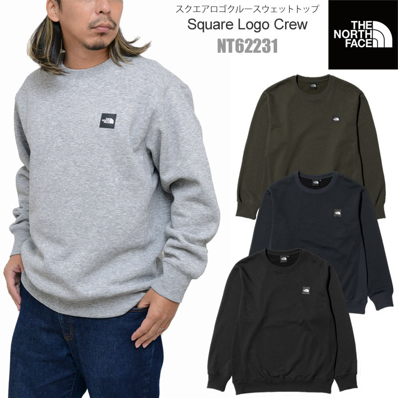 【正規取扱店】ノースフェイス THE NORTH FACE トレーナー スウェット 裏起毛 メンズ スクエアロゴクルー SQUARE LOGO CREW NT62231 2022AW tnfswt【服】2209ripe