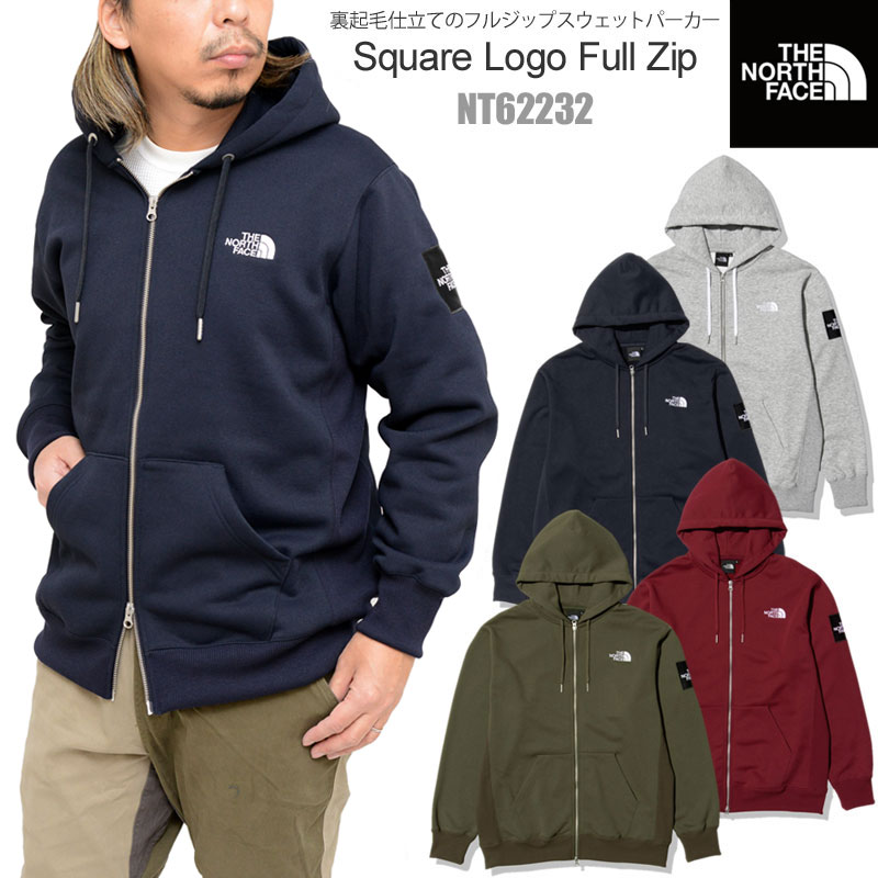 【正規取扱店】ノースフェイス THE NORTH FACE パーカー スウェット 裏起毛 メンズ スクエアロゴフルジップ SQUARE LOGO FULLZIP NT62232 2022AW tnfswt【服】2209ripe