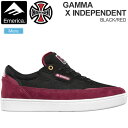 エメリカ EMERICA スニーカー スケートシューズ コラボ メンズ ガンマ インディペンデント GAMMA INDEPENDENT ブラック レッド 26-28cm 2022AW 22HOLIDAY snk【靴】2212ripe【返品交換・ラッピング不可】_wts25