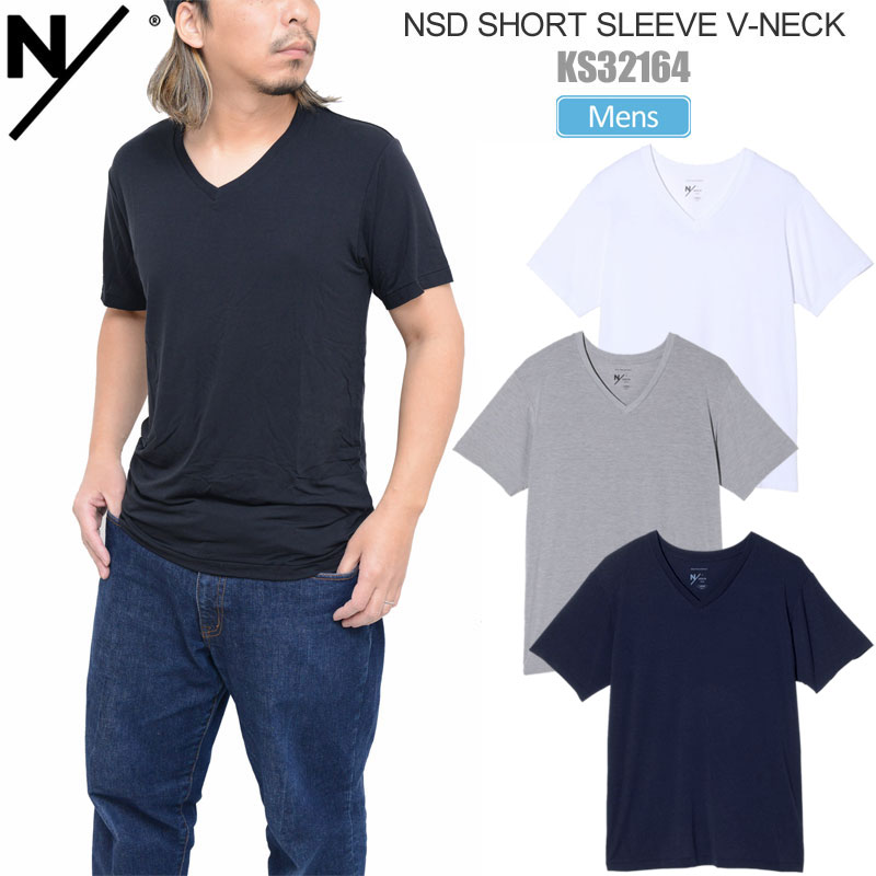 【正規取扱店】N/ ニュートラルワークス NEUTRALWORKS Tシャツ インナー メンズ MXPエヌスキンデオショートスリーブVネック NSD SHORT SLEEVE V-NECK KS32164 2024SS sst 【服】2401ripe[M便 1/1]