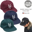 【正規取扱店】クーパーズタウンボールキャップ COOPERSTOWN BALL CAP 帽子 アメリカ製 メンズ レディース NYCC1947 ウールセージキャ...