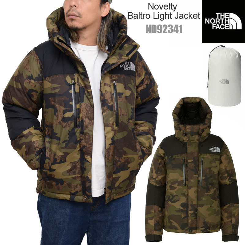 ノースフェイス THE NORTH FACE ダウン カモ柄 アウター メンズ ノベルティーバルトロライトジャケット Novelty Baltro Light Jacket ND92341 2023AW【服】2309ripe【返品交換 ラッピング不可】