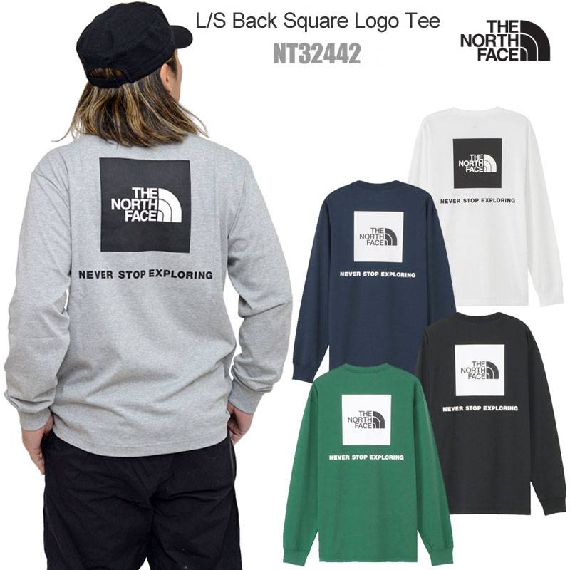 【正規取扱店】ノースフェイス THE NORTH FACE Tシャツ 長袖 メンズ ロングスリーブバックスクエアロゴティー L/S Back Square Logo Tee NT32442 2024SS 【服】2402ripe[M便 1/1]