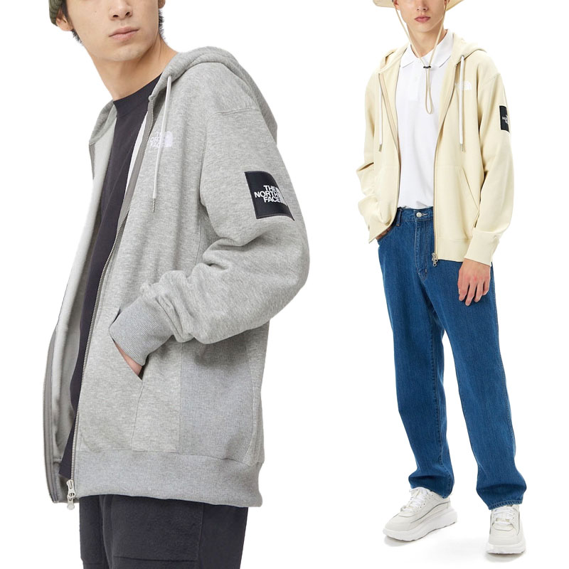 ノースフェイス THE NORTH FACE パーカー スウェット メンズ スクエアロゴフルジップ Square Logo Full Zip NT12335 2024SS tnfswt【服】2402ripe【返品交換・ラッピング不可】 2