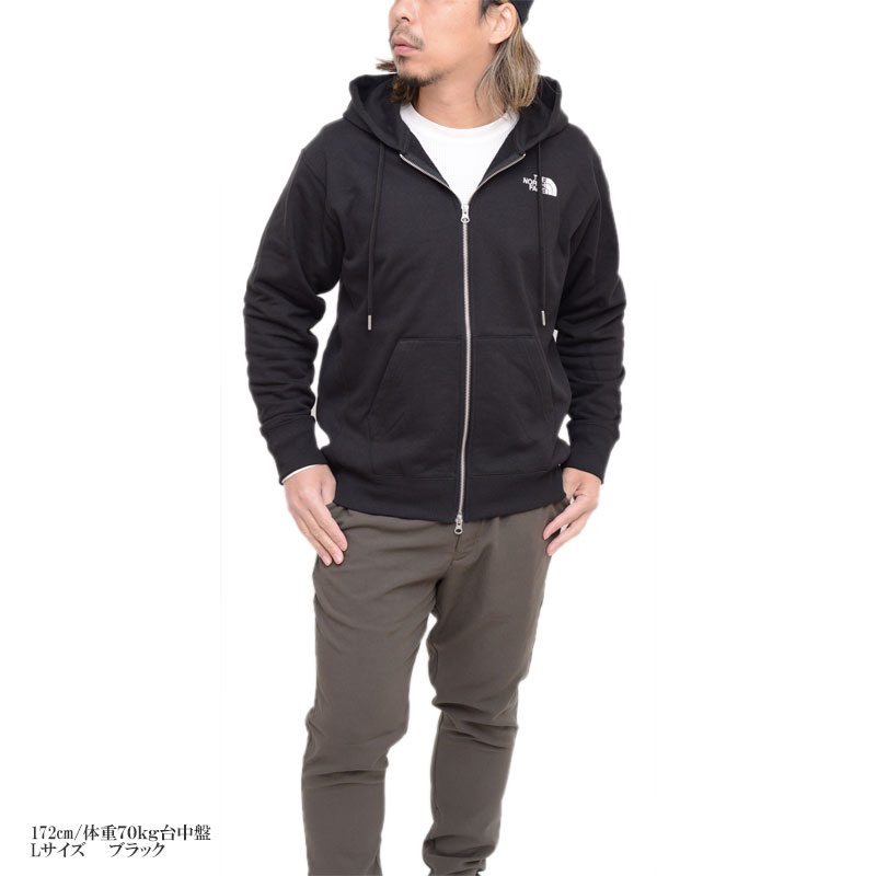 ノースフェイス THE NORTH FACE パーカー スウェット メンズ スクエアロゴフルジップ Square Logo Full Zip NT12335 2024SS tnfswt【服】2402ripe【返品交換・ラッピング不可】 3