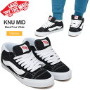 バンズ VANS スニーカー メンズ レディース ニューミッド KNU MID ブラック ホワイト VN000CQ96BT 2024SS snk【靴】2402r...
