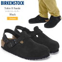 ビルケンシュトック BIRKENSTOCK サンダル シューズ メンズ レディース トキオ2 スエード Tokio II Suede ブラック レギュラー幅 1...