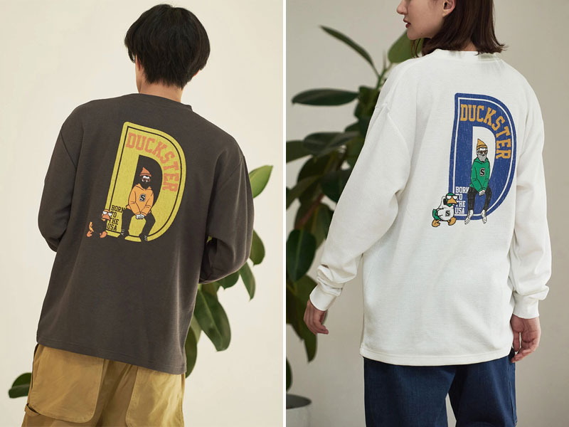 【サマーセール】ダックスター Duckster Tシャツ 長袖 ロンT メンズ サーマル L/S TEE Dロゴ 920202 2024AW【服】2409ripe【返品交換・ラッピング不可】 ripe-10024690 ripe サンプル画像2